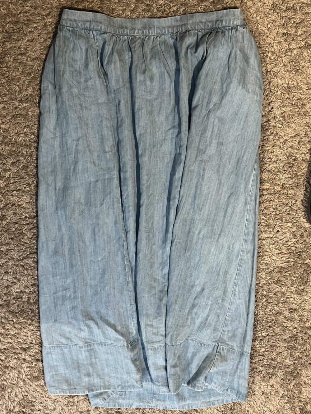 NWOT Aerie Jean Maxi Skirt with Pockets - Size Large